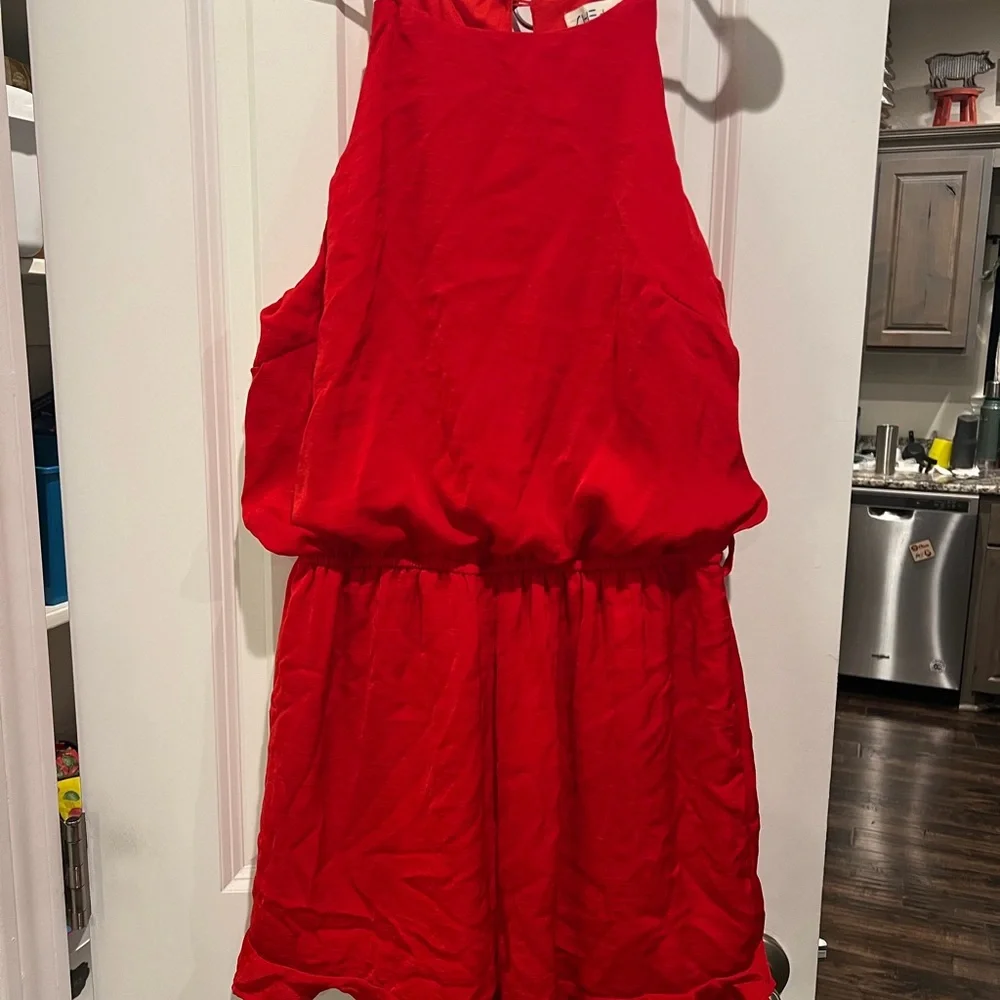 She + Sky Vibrant Red Kids Dress